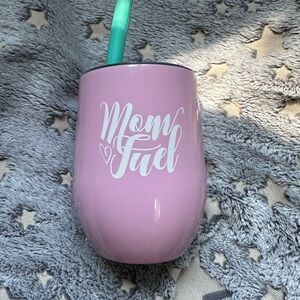 Wine 'Mom Fuel' Tumbler nwot 8-10 oz